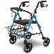 4 Wheeled Walker Folding Electric Rollator Walker with Wheelchair