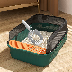  Large Capacity Cat Litter Box Semi-Closed Plastic Sand Box for Cats Pet Toilet Anti Splash Cat Tray Cleaning Bath Basin Supplies