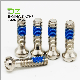  Stainless Steel Screw Pan Head Cross Recess Sloted Machine Screws with Nylok