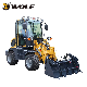  China Wolf 0.6 Ton 0.8 Ton 1 Ton Small Mini Wheel Loader for Farm