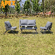 Nordic Style Modern Home Outdoor Living Room Furniture Set Aluminum Rope Sofa