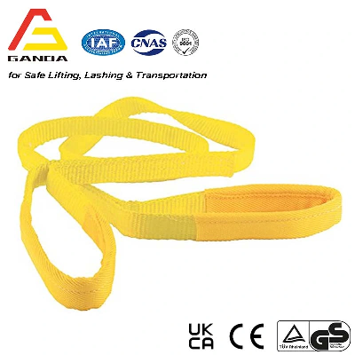 ASTM 1" 1600lbs Single Ply Polyester Webbing Sling with Lifting Eyes Sf: 5: 1