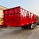 3 Axles 4 Axles 50-80 Tons Bulk Cargo Cattle Transport High Wall Fence Truck Semi Livestock Trailer