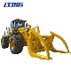 China Big Wood Grab Loader 15ton Single Arm Log Loader with Joystick and Power Engine for Sale