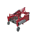 CE Proved 4u-1600 Two Rows Potato Garlic Carrot Mini Combine Harvester