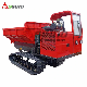  3t Underground Mine Dump Truck Rubber Track Crawler Dumper for Palm Oil Fruit Grabber