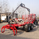  Ce Certificate High Quality Zm Series 1-12 Tons Log Loading Trailer with Crane for Sale