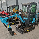  Earth-Moving Equipment Hydraulic 1t 1000kg Ht10b Micro Digger Mini Excavator with Hammer