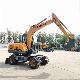  New Changlin Wheel Nude Packed China Mini Excavators Construction Machinery Excavator Ght80W
