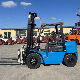 Factory Direct Sale 3t 3.5t Blue Customized Hydraulic Diesel Forklift for Sale