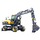  China Supply Popular 8ton Wheel Excavator with 0.28cbm Bucket Capacity