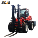 Sdjg 3ton 5ton 6ton CE EPA 4X4 Diesel 4WD Articulated off-Road Forklifts Trucks All Rough Terrain Forklifts manufacturer