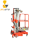 Single Mast CE Approved Vertical Two One Man Lift Aluminum Work Aerial Platform