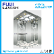  FUJI Brand 8 Persons 630kg 1.6m/S Golden Titanium Stainless Steel Mirror Etching Home Panoramic Villa Passenger Elevator with Machine Roomless Vvvf Control