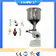 Hone 5-50ml Semi Automatic Manual Single Head Bottle Filling Machine/ Liquid and Cream Filler 10L Hopper