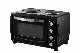 1600W Large Home Electric Rotisserie Convection Oven with Two Hot Plates