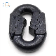  Custom Hot Forging Serrated Connecting Ring for Mining Circular Chain