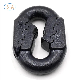 Custom Hot Forging Serrated Connecting Ring for Mining Circular Chain