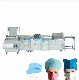  High Speed Disposable Nonwoven Doctor Nurse Hat Machine Hair Net Bouffant Strip Cap Medical Clip Cap Making Machine