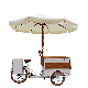 3 Wheels Coffee Kiosk Food Cart Ice Cream Cargo Bike Electric Pedal Bicycle Drinks Snack Vending Tricycle with Mini Refrigerator manufacturer