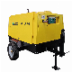  Closed Type Screw Portable Compressors Movable Diesel Air Compressor with Cheap Price