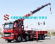 Lifting 21m Shenbai 16 Ton Hydraulic Stiff Boom Crane Shacman 8X4 12 Wheels Cargo Truck Mounted Crane