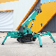 Mini Spider Crane Crawler Crane with Hydraulic Telescopic Outrigger Small Cranes Provided Construction Works 3 Ton Engine Hoist