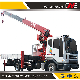 3.2 Ton Factory Sale High Quality Small Truck Straight Arm Crane Hydraulic Lift Telescopic Boom Crane