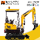 Small Mini Diecast Excavator with Mounted Trailer Tractor Front End Loader Dumper Dump Truck Boom Fork Lift Crane Bulldozer Compactor Combo Lipper No Tail