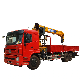 12t Truck Mounted Hydraulic Crane for Dongfeng HOWO Chassis Electric Lorry Crane for Sale manufacturer