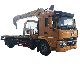 Shacman 4X2 4ton 5ton 6ton 7ton Flatbed Tow Truck with Crane