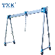 Single Beam Aluminium Hand Gantry Crane with Manual Chain Hoist manufacturer