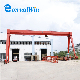  Red China Warehouse Lifting 20t Single Girder Box Model Electric Gantry Crane