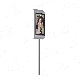  Airport Digital Video Advertising Lamppost LCD Display Advertising Player Customized