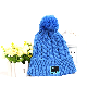 Winter Knit Smart Electronics Bluetooth Music Headphone Beanie Wearable Smart Hat Cap with Built-in Microphone Speaker for Women / Lady