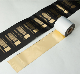 Polyester Printed Fabric Satin Ribbon Gold Resin Wash Ribbon Thermal Transfer Printing