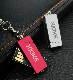 Slim Metallic COB USB Flash Drive with Keychain