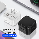 for iPhone 14 PRO 35W USB-C Power Adapter UK EU Us Plug Dual Port Pd USB Type C Charger for iPhone 13 12 11