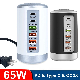 Dropshipping Strong Compatibility 4 X USB + 2 X Type-C 65W Cylinder Multifunction Charger