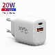 USB Charger Wall Outlet Dual USB C QC3.0 Fast Charging Mobile Phone USB-C Wall Charger Quick Pd Battery Charger 20W