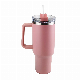 304 Stainless Steel Vacuum Travel Mug with Handle and Straw