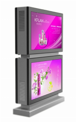 Indoor Outdoor Information Kiosk Video Ad Player Waterproof LCD LED Panel Double Sided Touch Screen Display 43 49 55 65 75 86 98 " Interactive Digital Signage