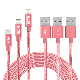 Super Durable Nylon Braided USB Fast Charger Cable for iPhone X 11 12 13 Phone Accessories Wholesale Mobile Accessories