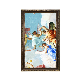  27/32/43/49/55 Inch Wooden Painting Digital Photo Picture Frame Smart WiFi Digital Signage Advertising Display Player for Gallery/Church/Opera/Museum/Art