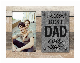 New Wooden Photo Frame with Sheet Metal for Father′s Day Gift