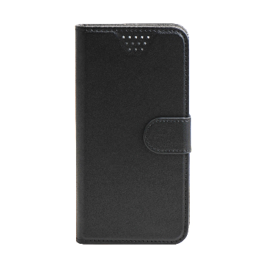 Universal Flip Cell Phone Case Classic PU Leather Wallet Wholesale Clip Slide for 5" 5.5" 6" 6.5" 6.8" Book with Card Slot and Pocket Magnetic Closure