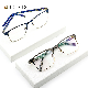  Myopia Latest Manufacturer Fashionable Blue Light Filter Anti Blue Ray Acetate Handmade Tip Metal Optical Frames Display Eye Glasses for Girl Women Men