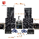 Dual 10 Inch Powered Line Array Speakers Set with 18 Inch Subwoofer Amplifier Mixer Monitor