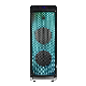 Double 8 Inch Karaoke Rechargeable Blue Tooth Speaker Flame Light Party Speaker