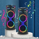  New Dual 12 Inch Wooden Cabinet 2.0 Active Party DJ Karaoke Speaker